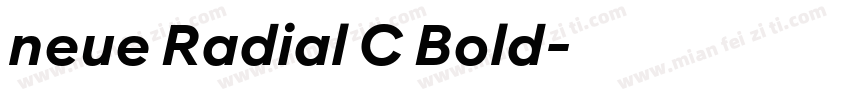 neue Radial C Bold字体转换